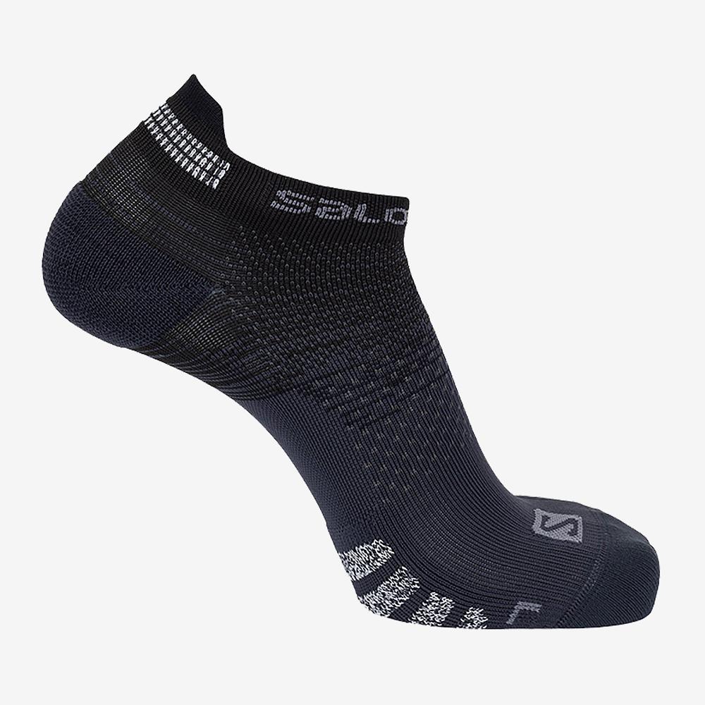 Chaussettes Salomon Homme Noir - Salomon PREDICT LOW - France (7596-TGUAQ)